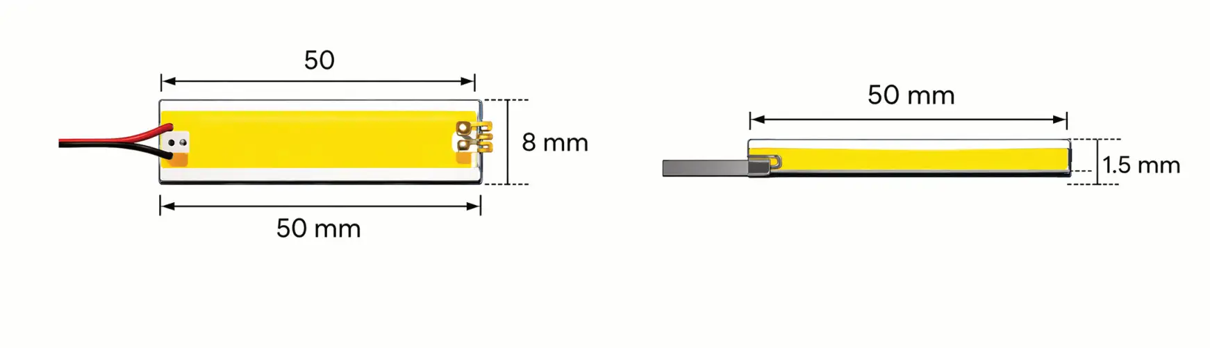 Dibujo tecnico con medidas del catalogo MILEDI PRO