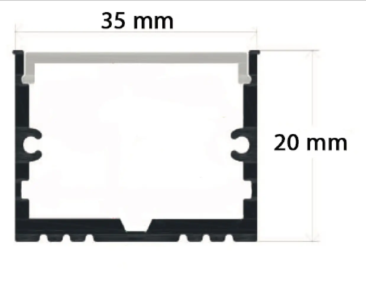 Dibujo tecnico con medidas del catalogo MILEDI PRO