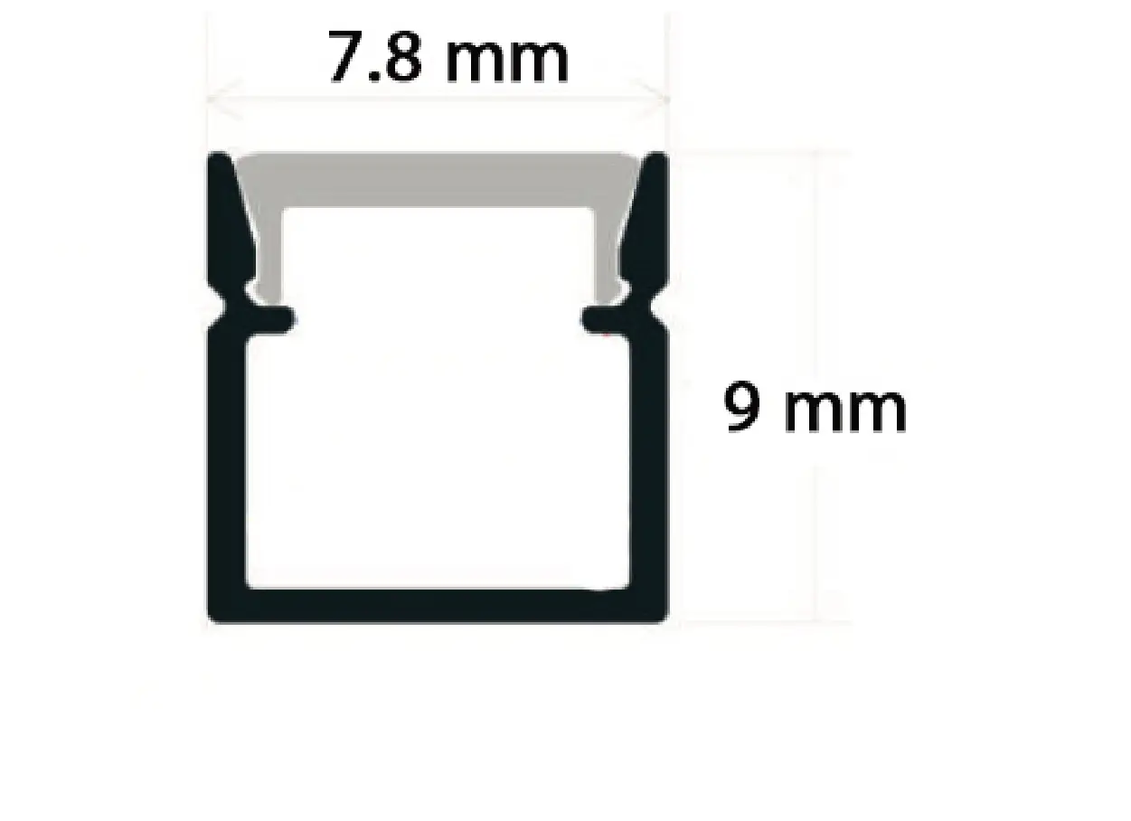 Dibujo tecnico con medidas del catalogo MILEDI PRO