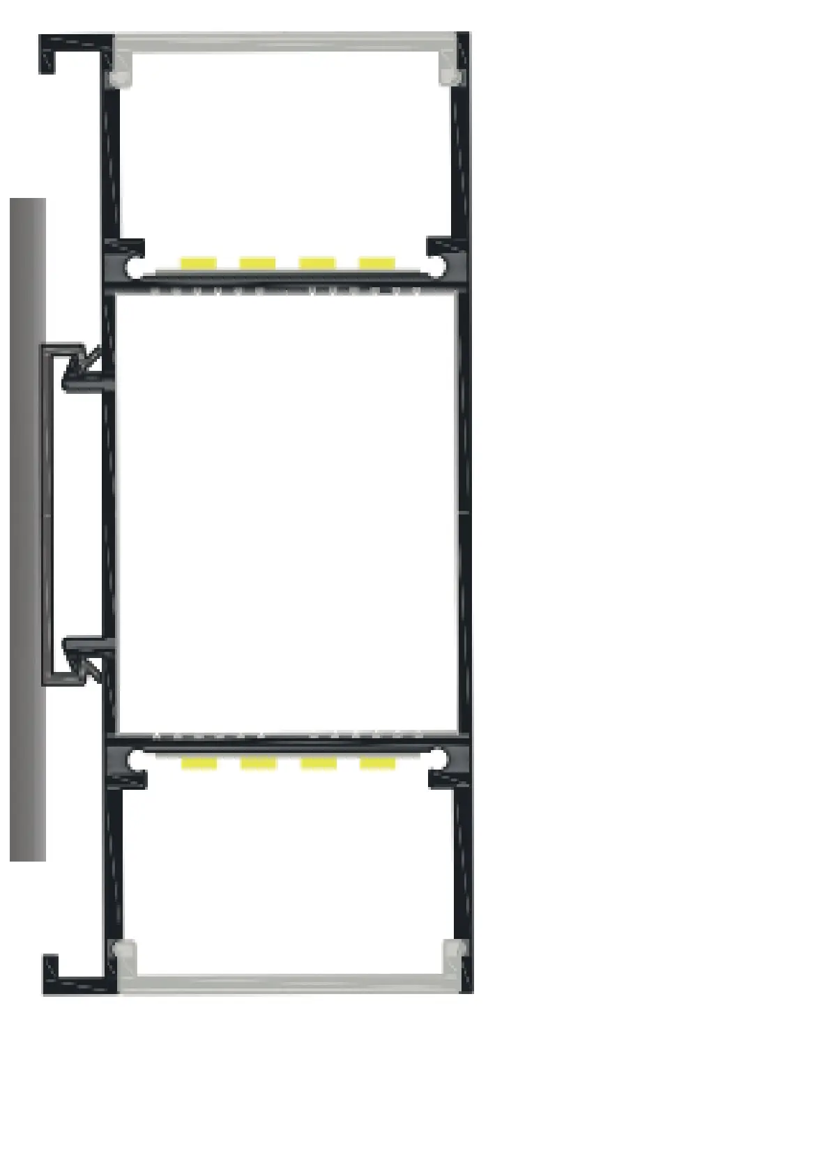 Dibujo tecnico con medidas del catalogo MILEDI PRO